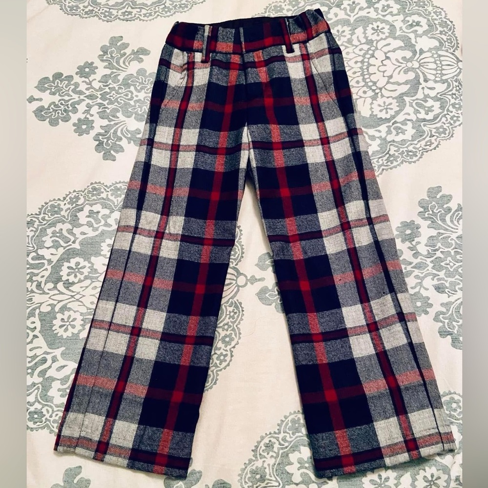 Janie & Jack Christmas Wool Pants – Size 4 🎄